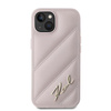 KARL LAGERFELD ETUI HARDCASE DO IPHONE 14 15 13 6,1 DIAGONAL QUILTED SCRIPT