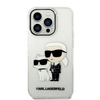 Karl Lagerfeld KLHCP14LHNKCTGT iPhone 14 Pro 6,1" transparent hardcase Gliter Karl&Choupette