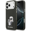Etui Karl Lagerfeld IML Aquarelle Karl   & Choupette & Logo MagSafe do iPhone 17 Pro czarny