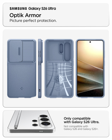 Spigen Optik Armor, light blue - Samsung Galaxy S26 Ultra