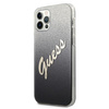 Guess GUHCP12LPCUGLSBK iPhone 12 Pro Max 6,7" czarny/black hardcase Glitter Gradient Script