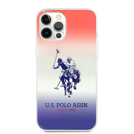 Etui U.S. Polo Assn. Gradient Collection na iPhone 12 / iPhone 12 Pro - wielokolorowe