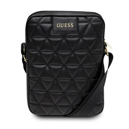 Guess Torba GUTB10QLBK 10 czarna/blackQuilted Tablet Bag