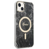 Guess zestaw ładowarka MagSafe + etui do iPhone 14 6,1" czarne Marble (GUBPP14SHMEACSK)