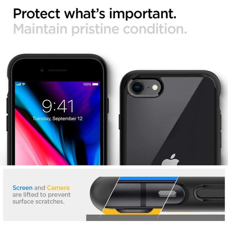 SPIGEN ULTRA HYBRID IPHONE 7 / 8 / SE 2020 / 2022 BLACK