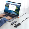 Baseus Lite Series przejściówka HUB USB Typ C - 4x USB 3.0 1m czarny (WKQX030401)