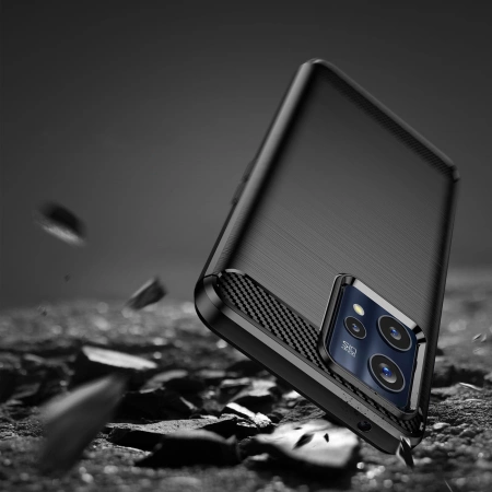 HURTEL CARBON CASE POKROWIEC ELASTYCZNE ETUI DO REALME 9 PRO PLUS