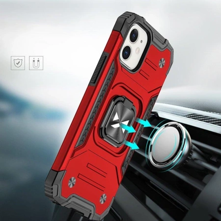 WOZINSKY RING ARMOR ETUI DO IPHONE 14 PANCERNE Z MAGNETYCZNYM UCHWYTEM RING