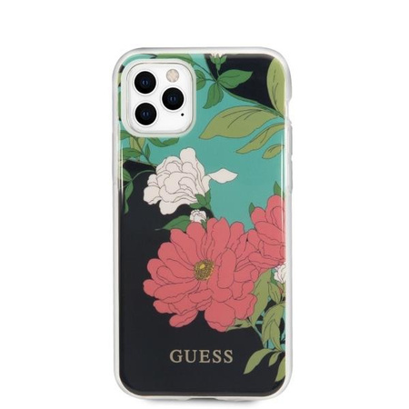 Guess GUHCN58IMLFL01 iPhone 11 Pro czarny/black N°1 Flower Collection