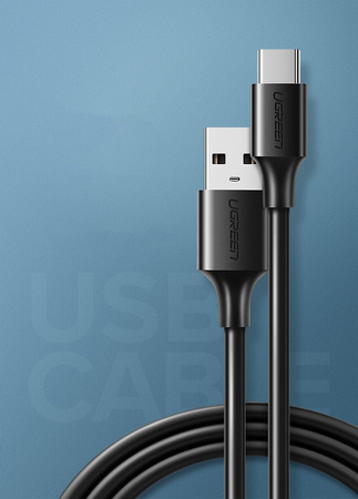 Ugreen kabel przewód USB - USB Typ C 480 Mbps 3 A 1,5 m czarny (US287 60117)