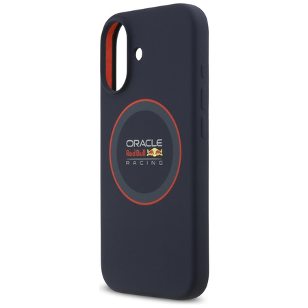 Etui Red Bull Silicone Red Ring MagSafe  do iPhone 17 granatowy