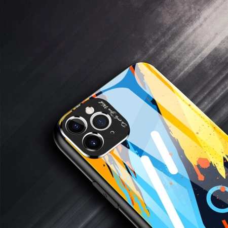 HURTEL ETUI COLOR GLASS CASE DO IPHONE 11 PRO MAX ZE SZKŁEM HARTOWANYM