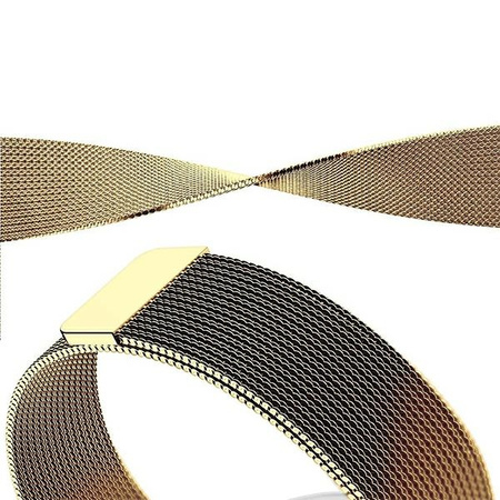 MERCURY PASEK MESH DO APPLE WATCH 38 40 41MM STAL NIERDZEWNA ZŁOTA OPASKA