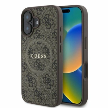 GUESS ETUI HARDCASE 4G RING CLASSIC LOGO DO MAGSAFE DO IPHONE 16 6.1