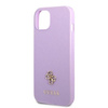 Etui Guess GUHCP13SPS4MU na iPhone 13 mini purpurowy/purple hardcase Saffiano 4G Small Metal Logo