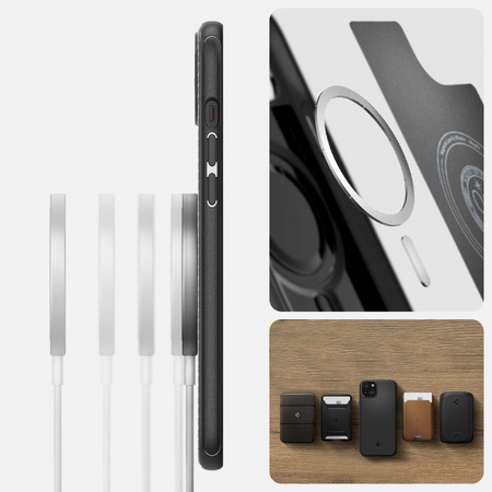 SPIGEN MAG ARMOR MAGSAFE IPHONE 15 MATTE BLACK