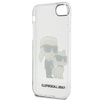 Etui Karl Lagerfeld KLHCI8HNKCTGT na iPhone 7/8/ SE 2020 / SE 2022 - przezroczyste hardcase Gliter Karl&Choupette