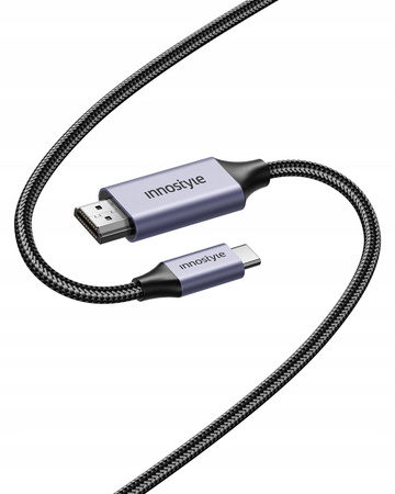 INNOSTYLE KABEL USB-C HDMI ADAPTER PRZEJŚCIÓWKA DO MONITORA TV 4K 60HZ 2M