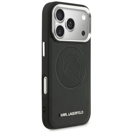 Etui Karl Lagerfeld K Head Point Logo    MagSafe do iPhone 17 Pro czarny
