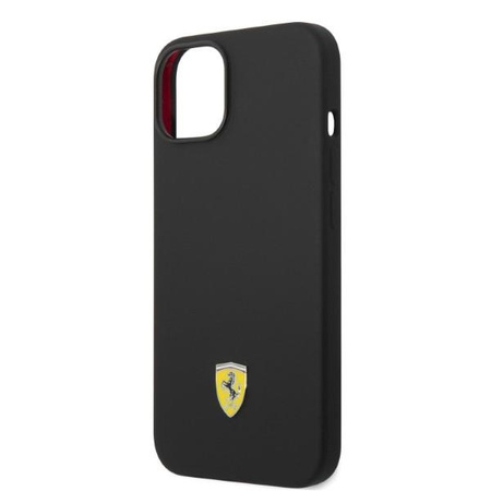 Ferrari FEHMSIP14MBK iPhone 14 Plus 6,7" czarny/black hardcase Silicone Metal Logo Magsafe