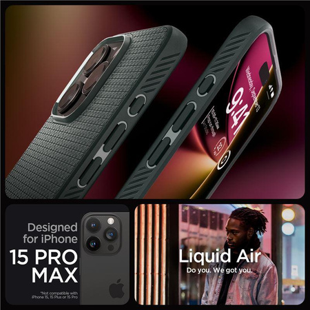 SPIGEN LIQUID AIR IPHONE 15 PRO MAX ABYSS GREEN