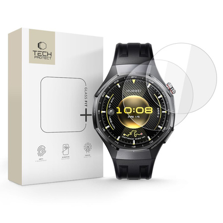 SZKŁO HARTOWANE TECH-PROTECT GLASS FIT+ 2-PACK HUAWEI WATCH GT 6 PRO (46 MM) CLEAR