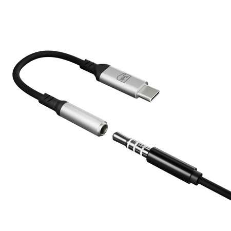 3MK ADAPTER USB-C DO JACK 3,5 MM DO TELEFONÓW Z SYSTEMEM ANDROID SŁUCHAWKI