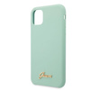 Guess GUHCN65LSLMGG iPhone 11 Pro Max zielony/green hard case Silicone Vintage Gold Logo