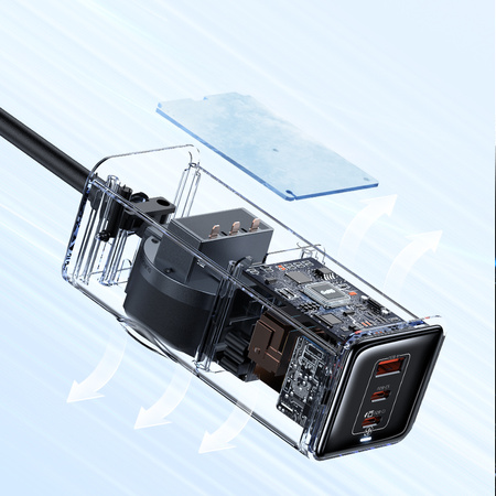 MCDODO POWER SUPPLY LIST GAN 1xUSB 2xUSB-C 1xAC 70W