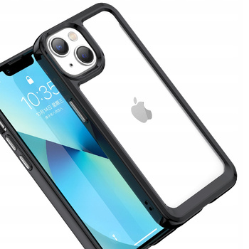 HURTEL ETUI OUTER SPACE CASE DO IPHONE 14 PLUS Z RAMKĄ ŻELOWĄ OCHRONNE