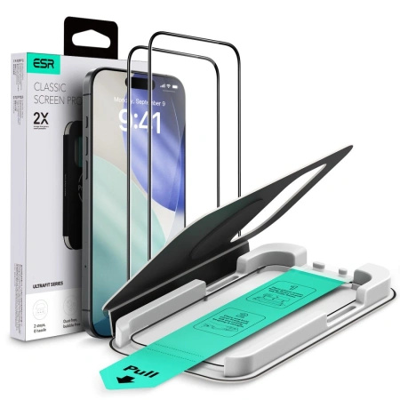ESR SZKŁO HARTOWANE ULTRAFIT TEMPERED GLASS 2-PACK DO IPHONE 17 PRO