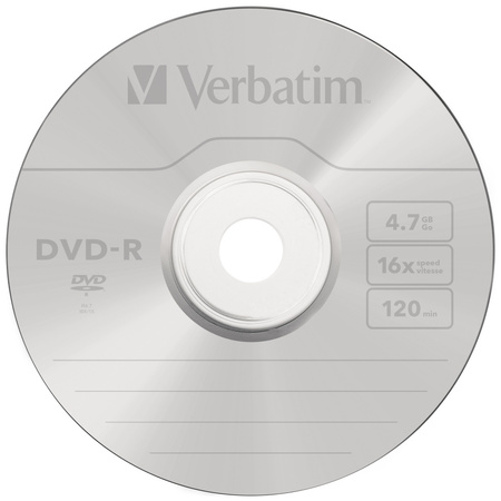 Verbatim Płyta DVD-R 4.7GB 16x AZO       srebrny/silver 10szt 43523