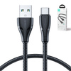 Joyroom kabel USB - USB C 3A Surpass Series do szybkiego ładowania i transferu danych 1,2 m czarny (S-UC027A11)