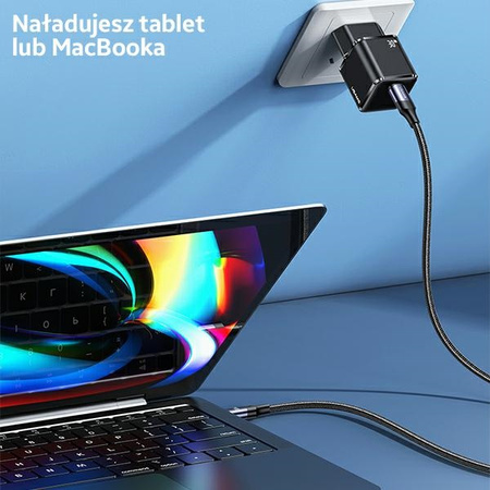 USAMS ŁADOWARKA 1XUSB-C T45 MINI DO TELEFONÓW APPLE 30W PD3.0 FAST CHARGING