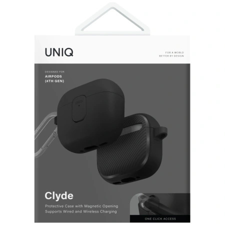 UNIQ ETUI CLYDE LOCK CASE DO AIRPODS 4 PRZEZROCZYSTY POKROWIEC