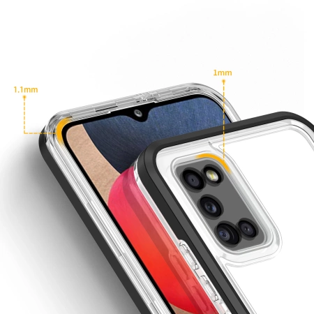 HURTEL ETUI POKROWIEC CLEAR DO SAMSUNG GALAXY A03S 166 OCHRONNE Z RAMKĄ