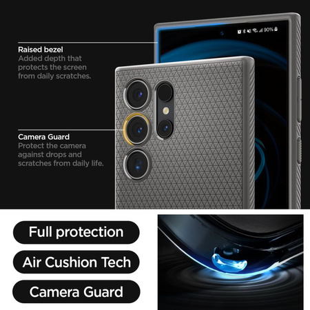 SPIGEN CASE LIQUID AIR DO SAMSUNG GALAXY S24 ULTRA ANTYPOŚLIZGOWE I WYGODNE