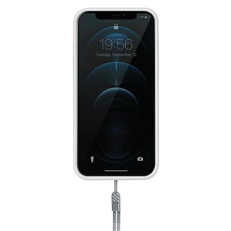 Etui Uniq Heldro na iPhone 12 Pro Max biały/natural frost Antimicrobial