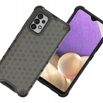 HURTEL PANCERNE ETUI DO SAMSUNG GALAXY A03S Z RAMKĄ ŻELOWĄ SYSTEM HONEYCOMB