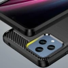 Carbon Case etui do T-Mobile Revvl 6 5G elastyczny silikonowy karbonowy pokrowiec czarne