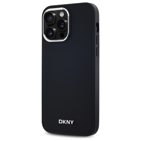 DKNY ETUI PLAIN LOGO DO IPHONE 14 PRO MAX 6.7 Z DO MAGSAFE I METALOWYM LOGO