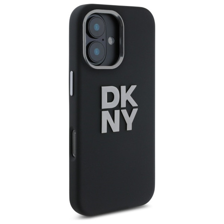 DKNY ETUI HARDCASE LIQUID SILICONE DO IPHONE 16 6.1 Z LOGO WYSOKIEJ