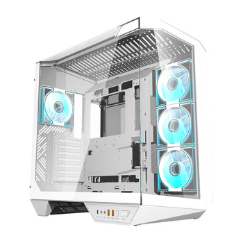 DARKFLASH OBUDOWA KOMPUTEROWA Z WENTYLATORAMI 4x LED BIAŁA DO PC DLA GRACZY