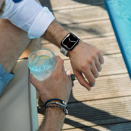 TECH-PROTECT STAINLESS LINE PASEK DO APPLE WATCH 6 7 8 9 10 SE ULTRA 44 45