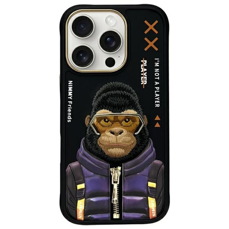 NIMMY ETUI COOL&CUTE 2.0 MONKEY DO IPHONE 16 PRO 6.3 WYSOKA OCHRONA I STYL