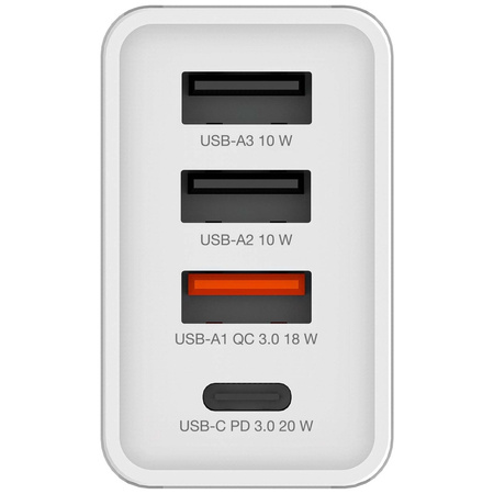 VERBATIM ŁADOWARKA 30W 3xUSB-A USB-C DO TELEFONÓW Z SYSTEMEM ANDROID PD 3.0