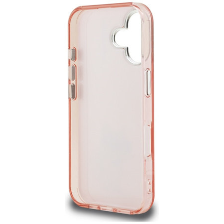Etui Karl Lagerfeld IML Aquarelle        Choupette & Logo do iPhone 16 różowy