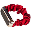Materiałowa opaska do Xiaomi Mi Band 6 / 5 / 4 / 3 pasek bransoletka gumka scrunchies czerwony