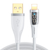 Joyroom kabel szybko ładujący z inteligentnym wyłącznikiem USB-C - Lightning 2.4A 1.2m biały (S-UL012A3)