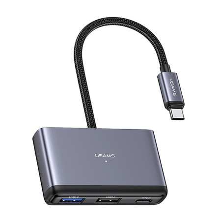 USAMS ADAPTER HUB 5W1 USB 3.0 USB-C DO WINDOWS MACBOOK TABLET SMARTFON